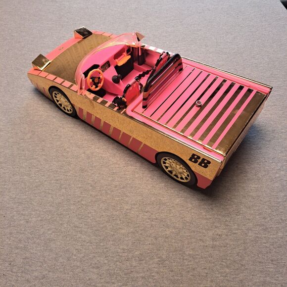LOL Surprise OMG Doll Toy Car Speedmatic Limited Edition pink gold lights work - Picture 2 of 9